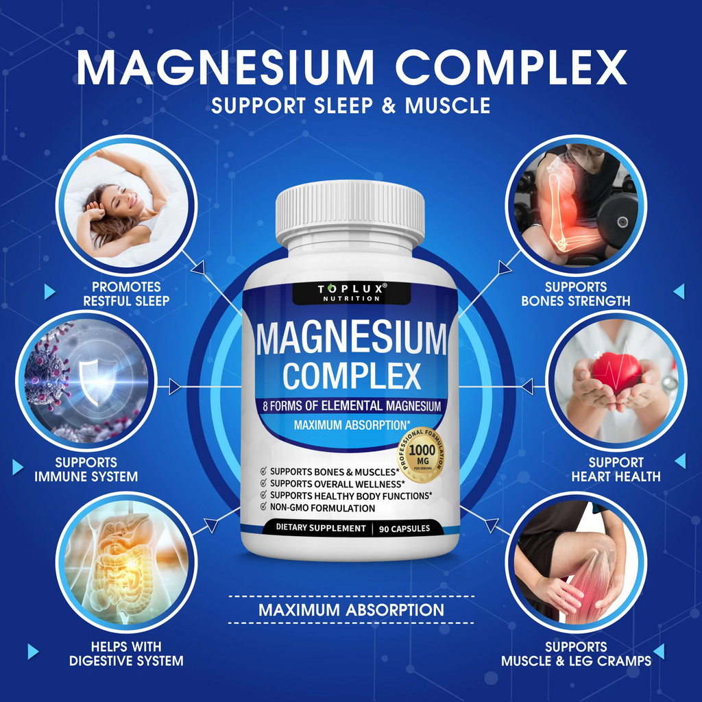 Beneficios del Magnesio Complex 8-en-1