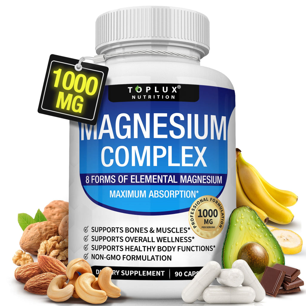 Magnesio Complex 8-en-1 Toplux 1000mg — frasco principal
